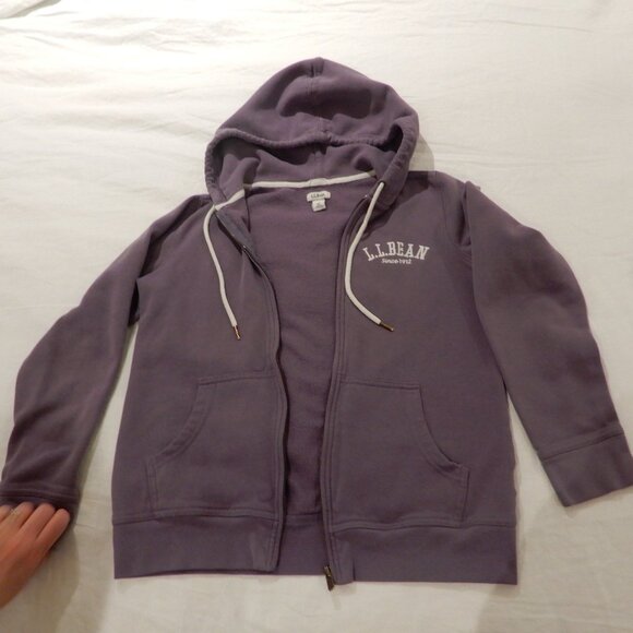 LL Bean Woman's/Teen's Cotton Blend Zip Up Hoodie - Picture 1 of 8